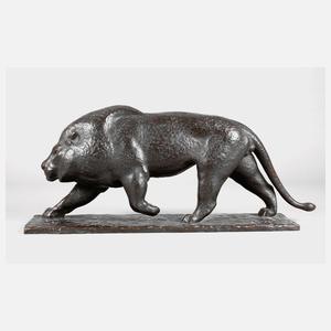 Hermann Geibel, schreitender Löwe