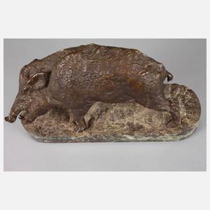 Pierre-Jules Mène attr., Wildschwein