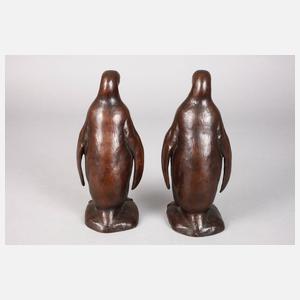Pinguine als Brunnenfiguren