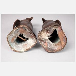 Pinguine als Brunnenfiguren