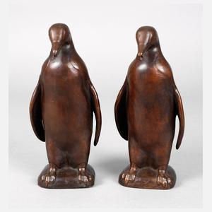 Pinguine als Brunnenfiguren