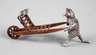 Wiener Bronze Katze mit Schubkarren