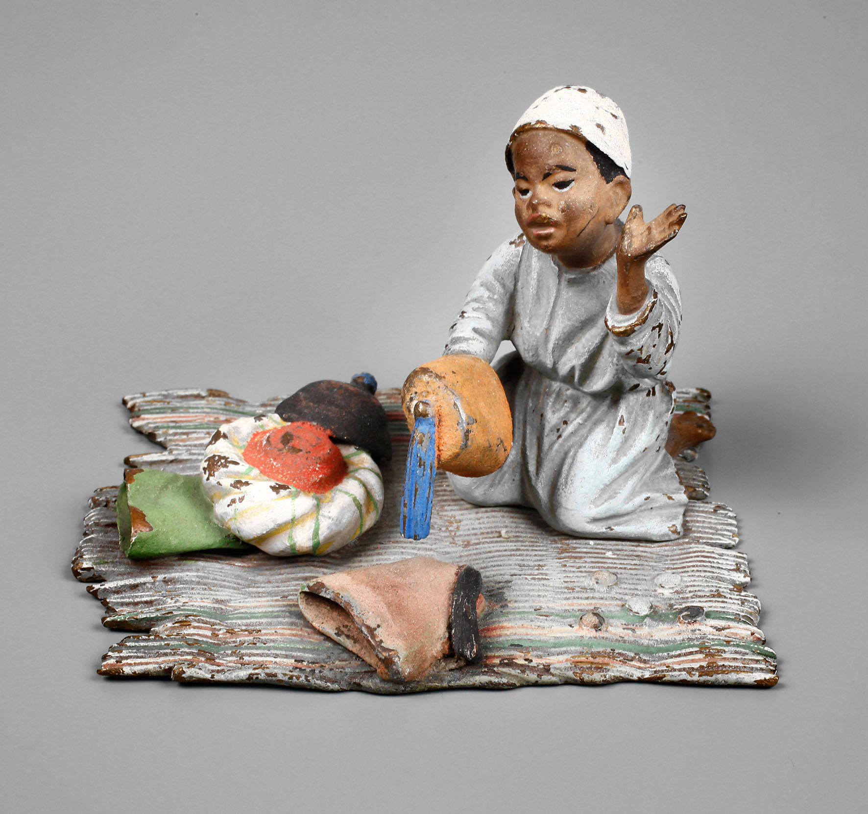 Wiener Bronze orientalischer Händler auf Teppich