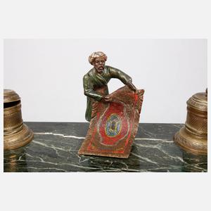 Wiener Bronze Schreibset mit Araber