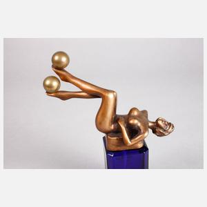 Bernhard Paul, figürlicher Parfumflakon ”Die Artistin meiner Träume”