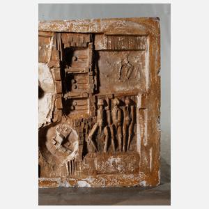 Abstraktes Wandrelief