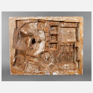 Abstraktes Wandrelief