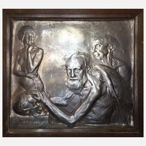 Alexander Oppler, Bronzerelief ”Morte effugere nemo potest”