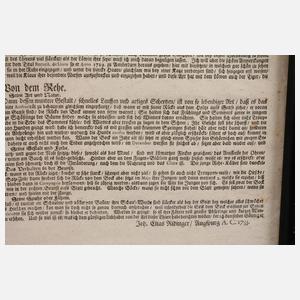 Johann Elias Ridinger, Einleitungsblatt