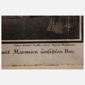 Johann Matthias Steidlin, Barockgarten Lustschloss Favorite