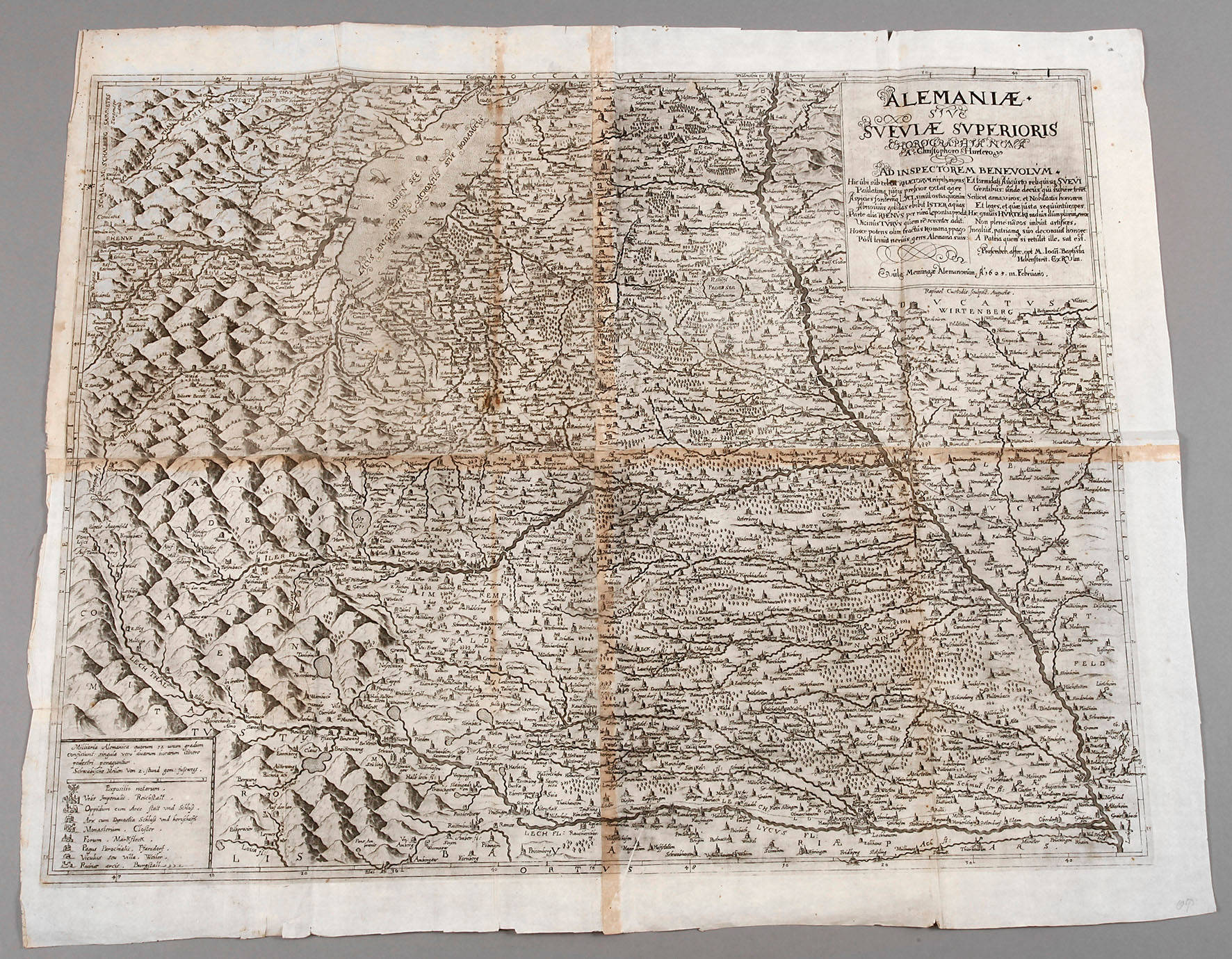Johann Christoph Hurter, Deutschlandkarte 1625