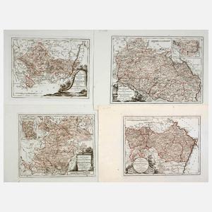 Franz Johann Joseph von Reilly, Vier Karten