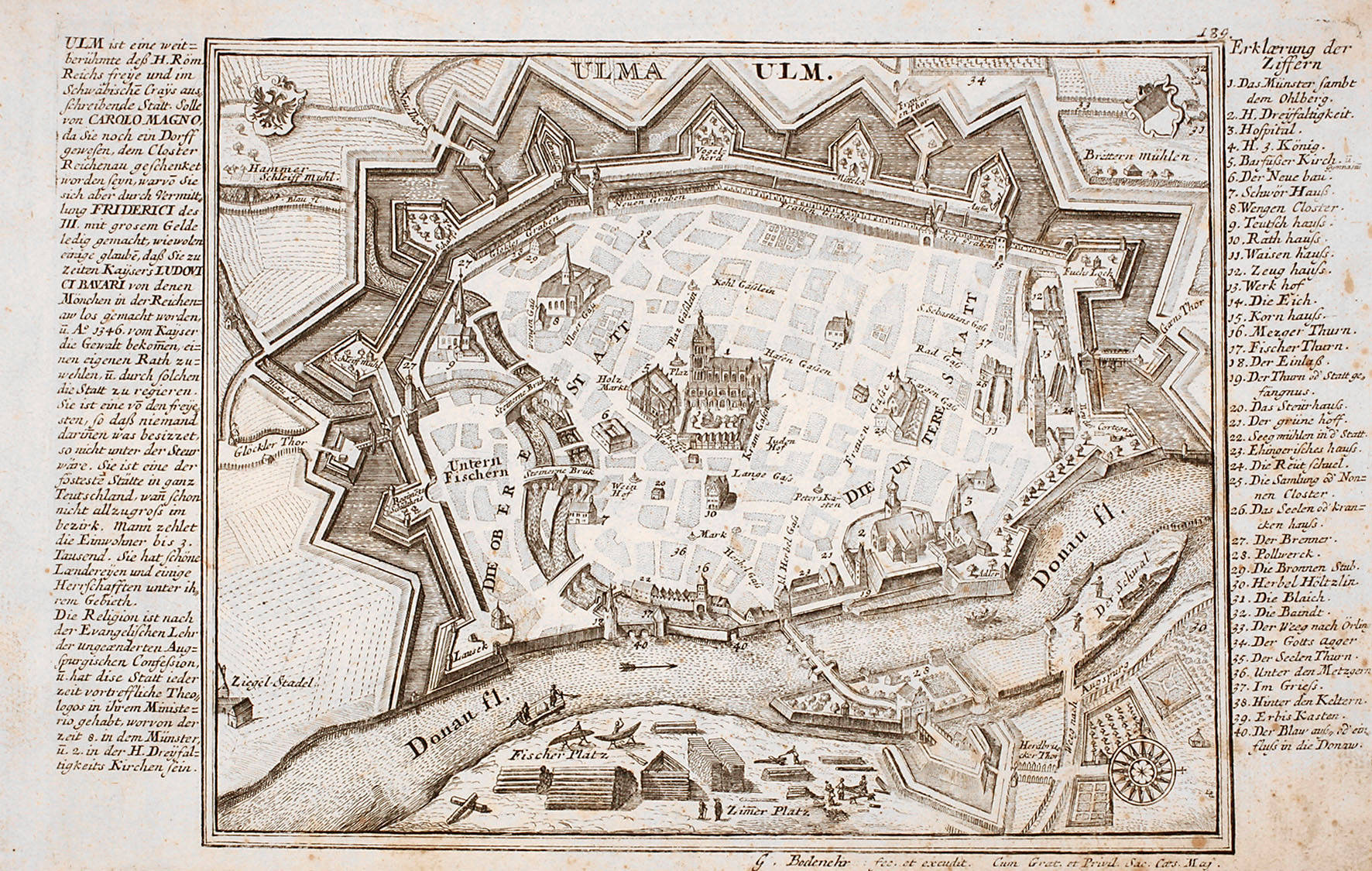 Gabriel Bodenehr der Ältere, Plan von Ulm