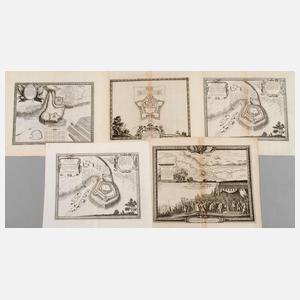 Samuel von Pufendorf, Fünf Belagerungspläne