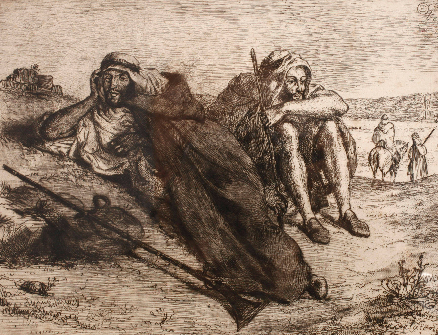 Eugène Delacroix, Rastende Araber
