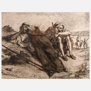 Eugène Delacroix, Rastende Araber