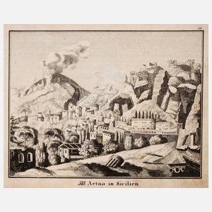 Ansicht des Ätna auf Sizilien