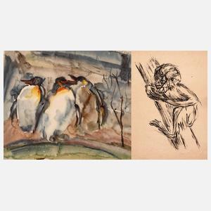 Lou Albert-Lasard, attr., Zwei Arbeiten