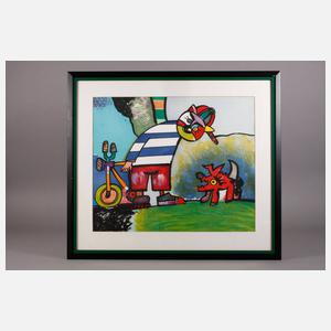 Otmar Alt, Mit dem Fahrrad