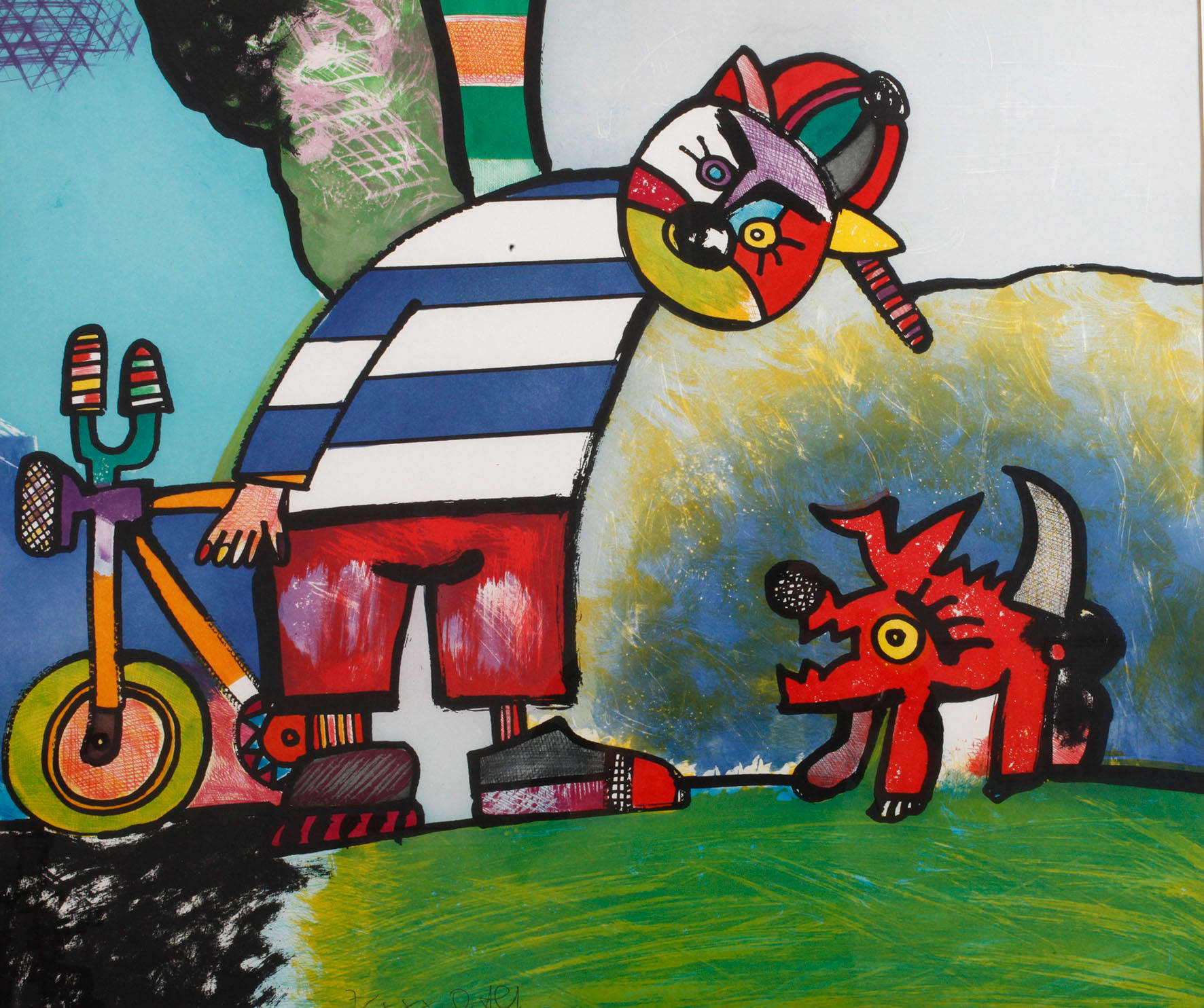 Otmar Alt, Mit dem Fahrrad