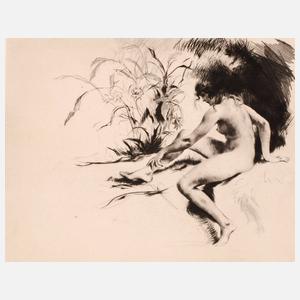 Carl Josef Bauer, Sitzender Akt