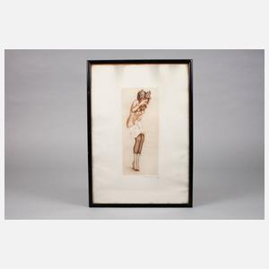 Max Brüning, Mädchenakt