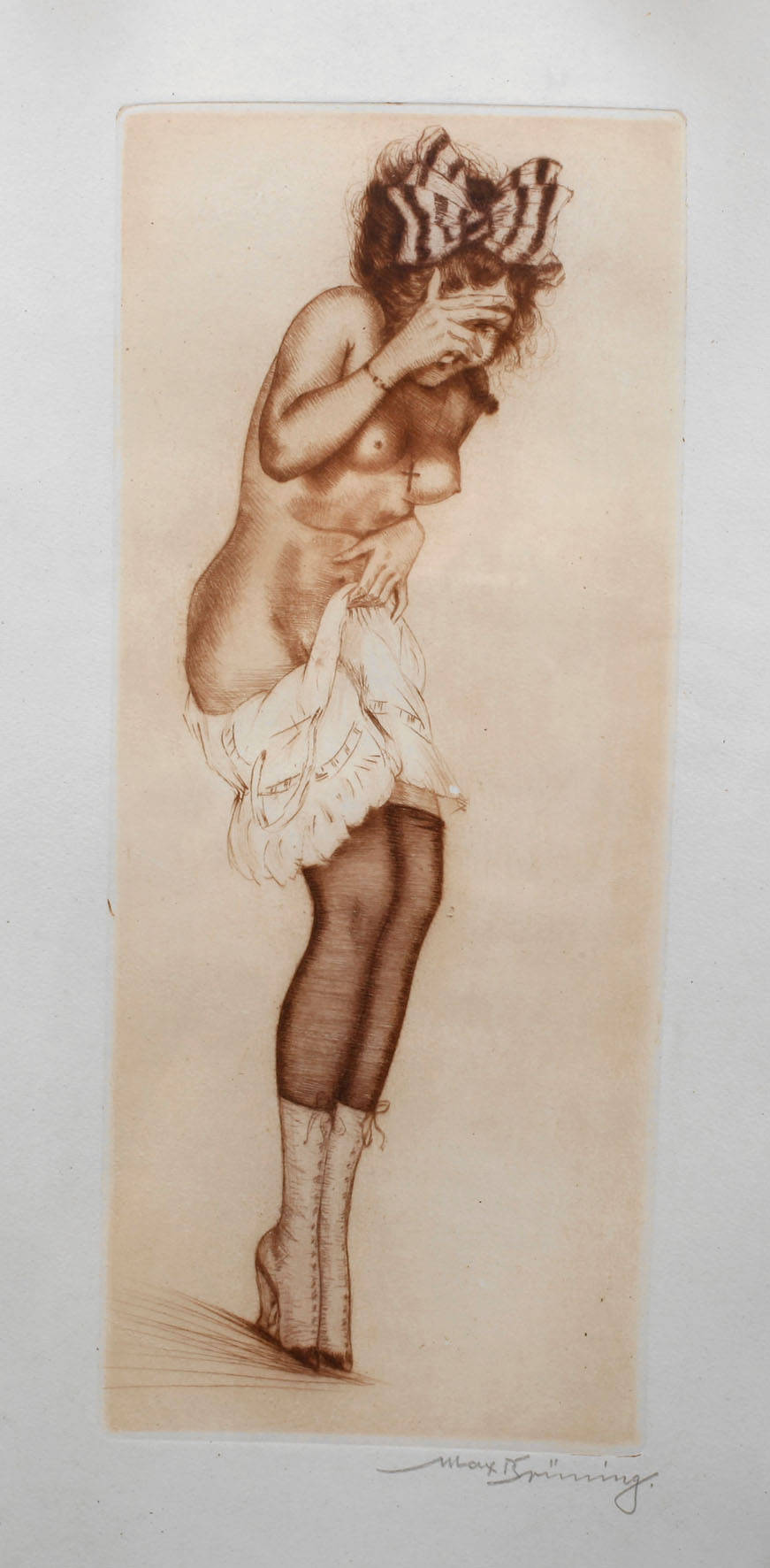 Max Brüning, Mädchenakt