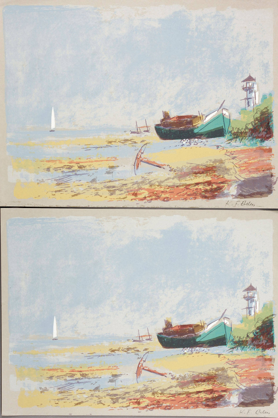 Kurt Friedrich Ehlers, Strandpartie