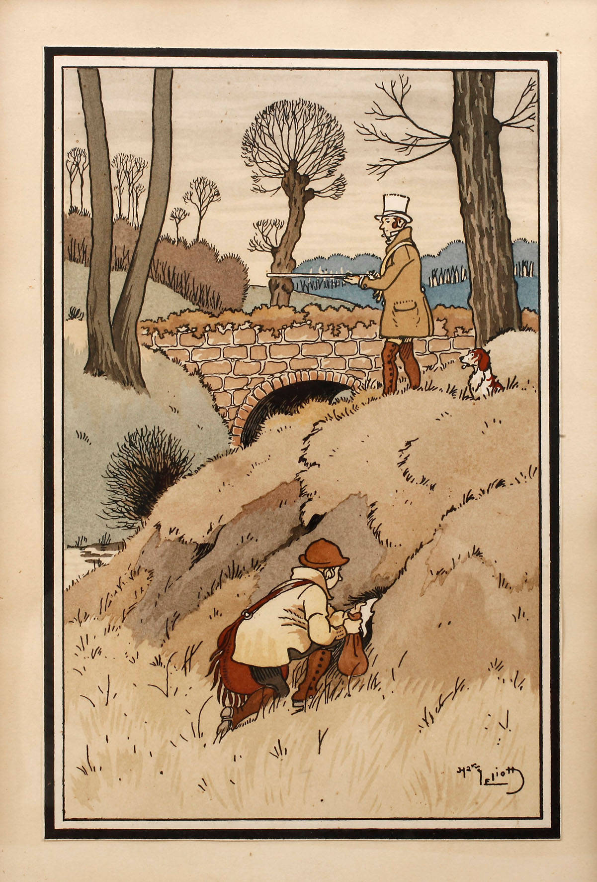 Harry Eliott, Hasenjagd