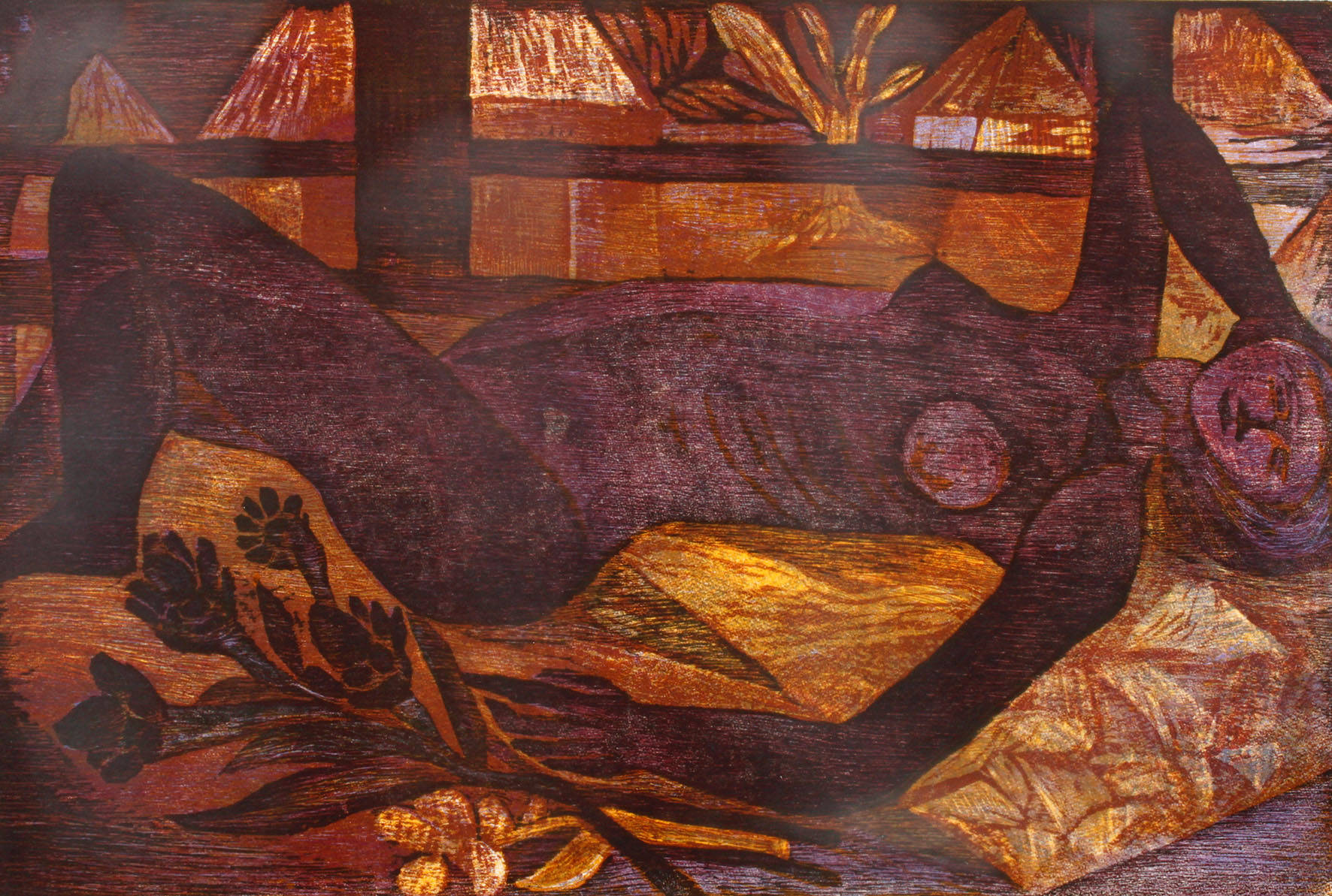 Esteban Fekete, Liegender Damenakt,