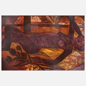 Esteban Fekete, Liegender Damenakt,