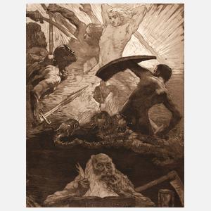 Prof. Bruno Héroux, Patriotische Szene 1915