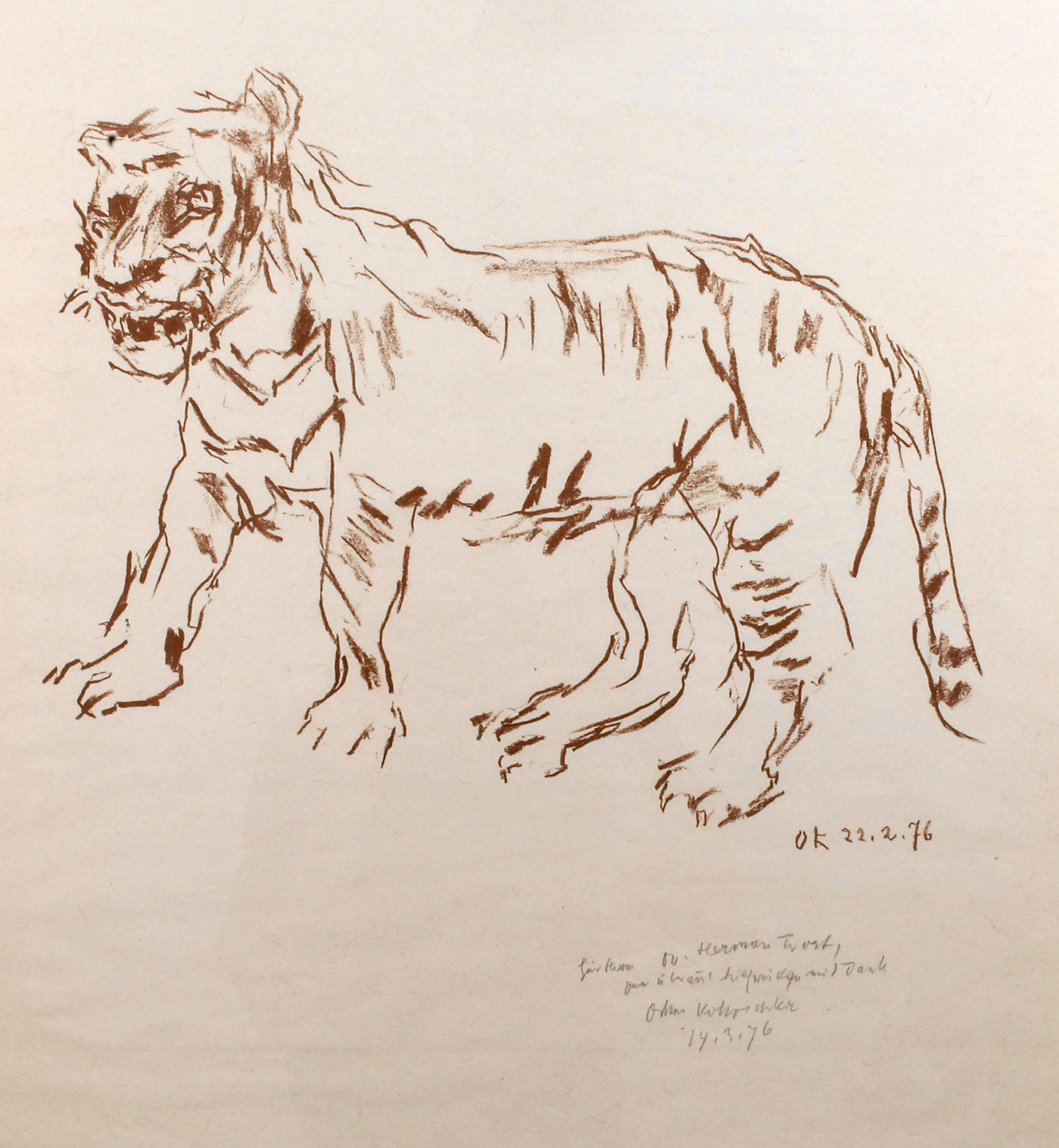 Prof. Oskar Kokoschka, Tiger