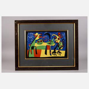 Joan Miro, Der Hund bellt den Mond an