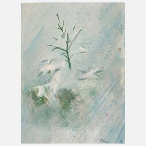 Prof. Josef Oberberger, Fichte im Schnee