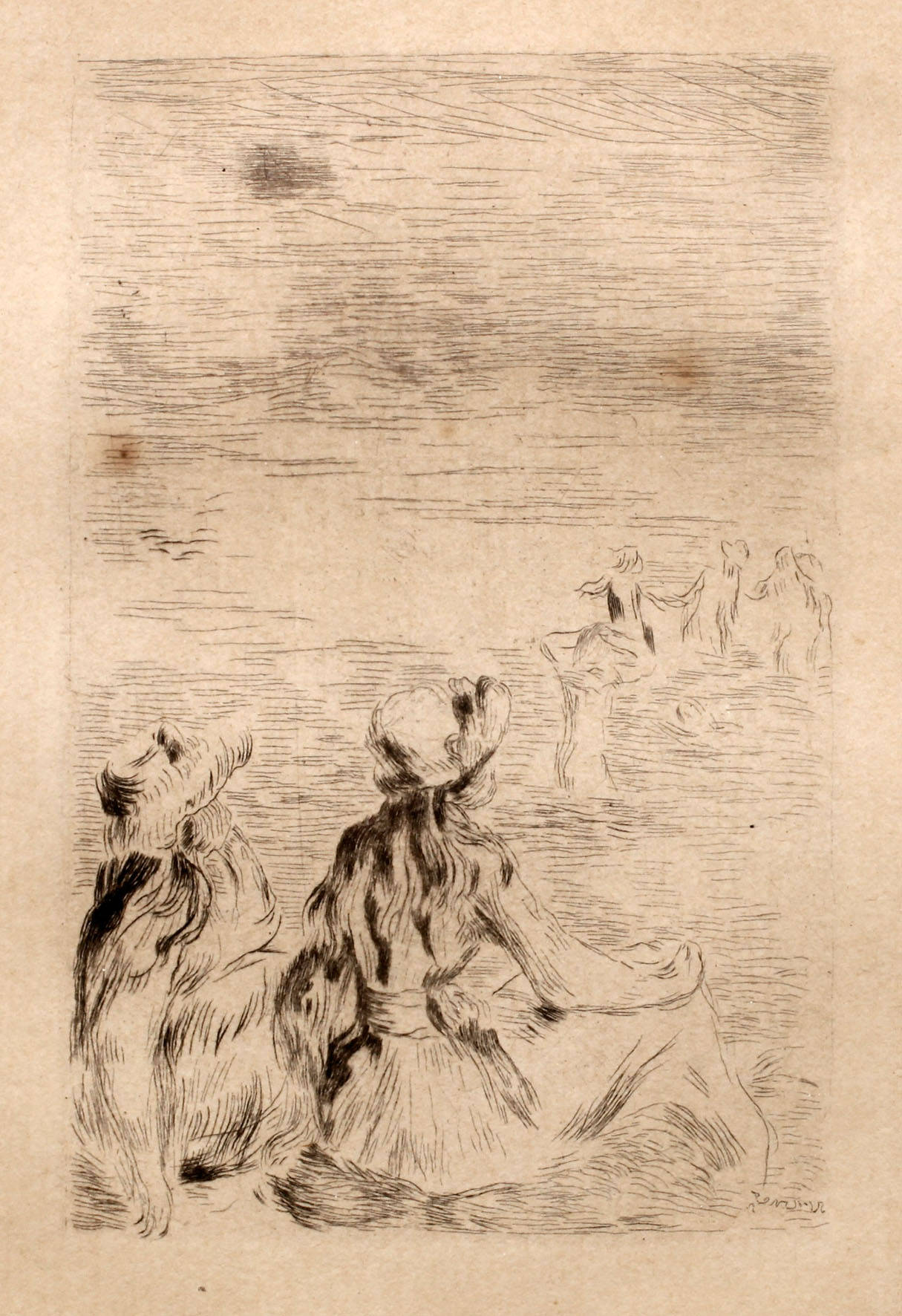 Auguste Renoir, ”Sur la plage à Berneval”