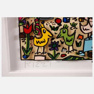 James Rizzi, ”Birds in a junk yard”