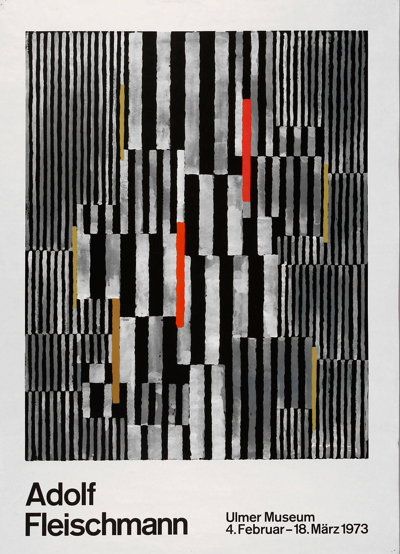 Ausstellungsplakat Adolf Fleischmann