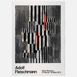 Ausstellungsplakat Adolf Fleischmann
