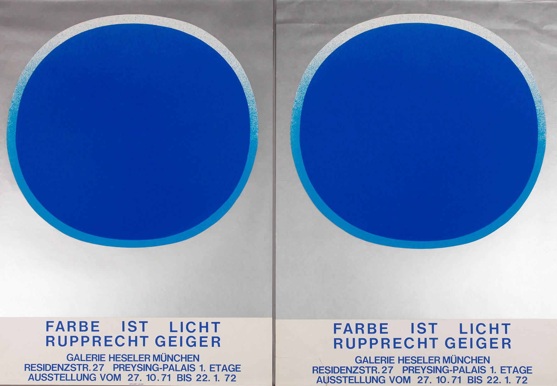 Prof. Rupprecht Geiger, Ausstellungsplakate 1971