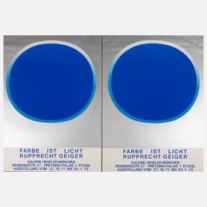 Prof. Rupprecht Geiger, Ausstellungsplakate 1971