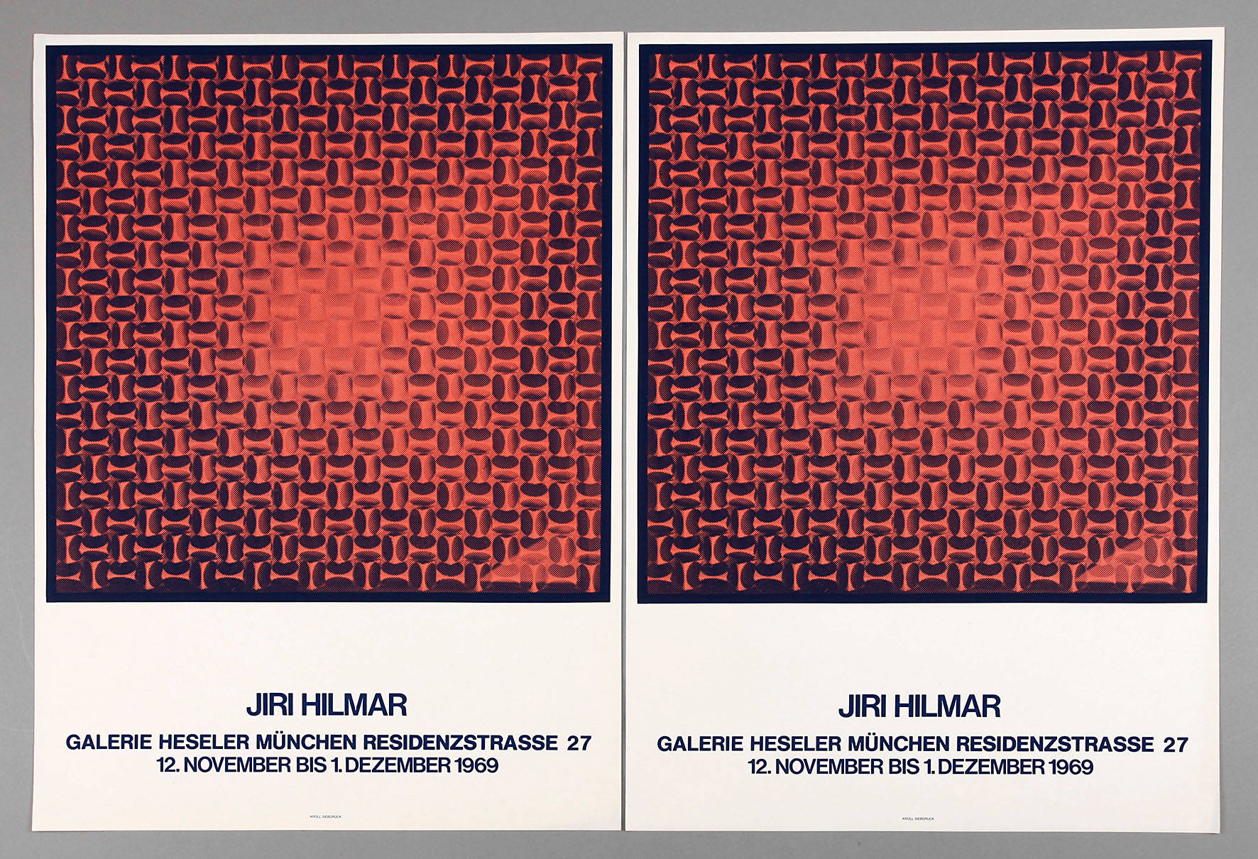 Jiri Hilmar, zwei Künstlerplakate 1969