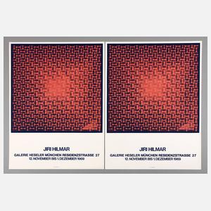 Jiri Hilmar, zwei Künstlerplakate 1969
