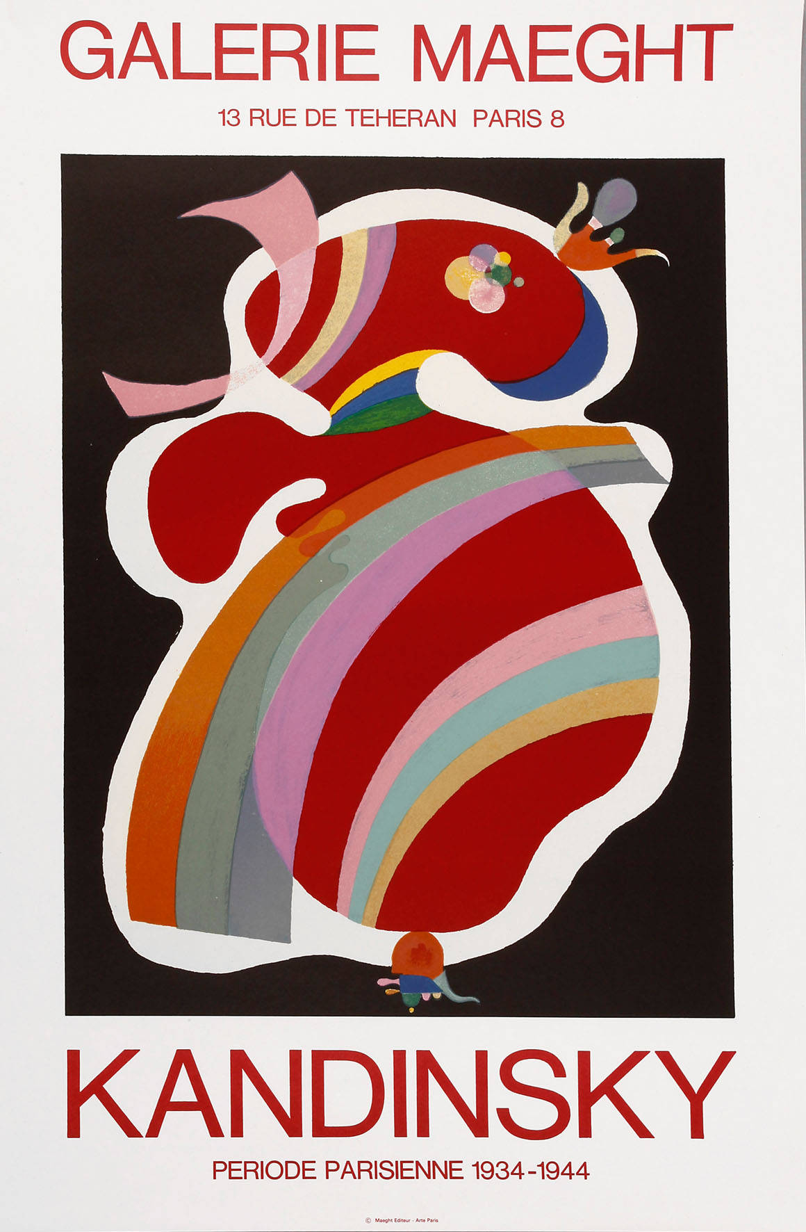 Prof. Wassili Kandinsky, Ausstellungsplakat