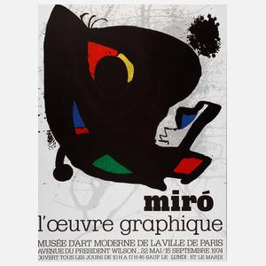 Joan Miró, Originalgraphisches Plakat