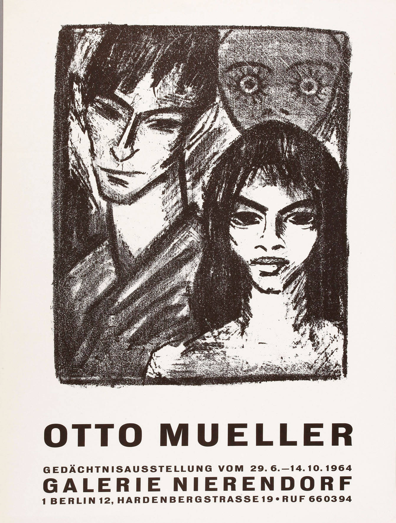 Ausstellungsplakat Otto Mueller