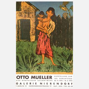Ausstellungsplakat Otto Mueller