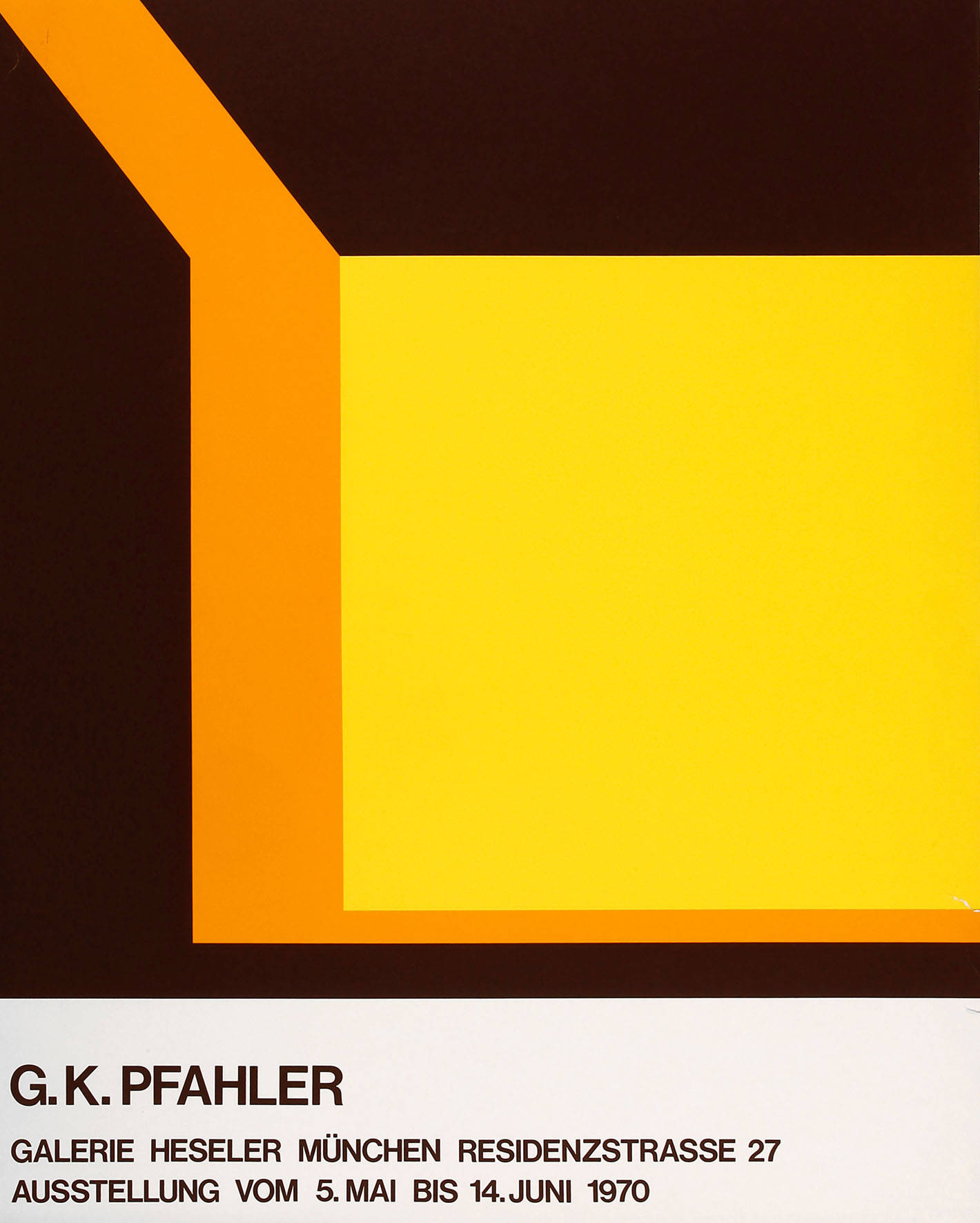 Georg Karl Pfahler, Originalgraphisches Plakat
