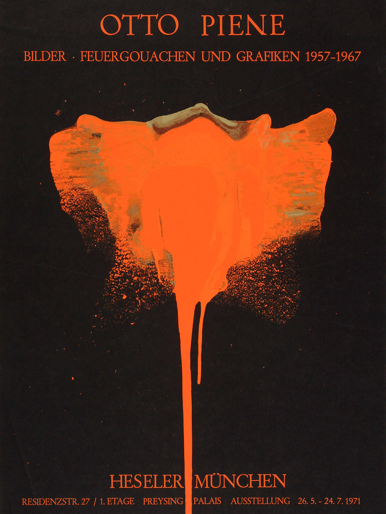 Prof. Otto- Piene, originalgraphisches Plakat 1971