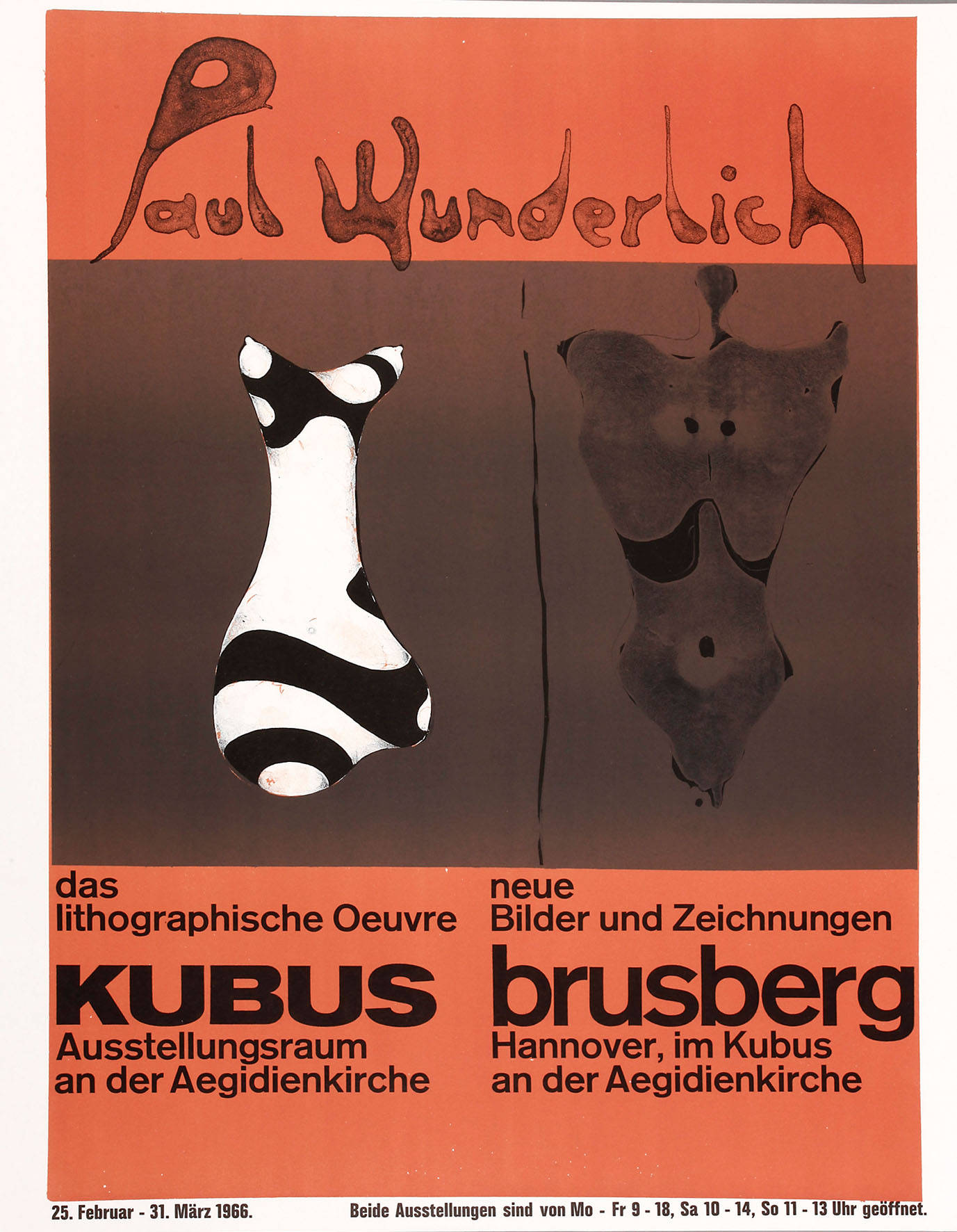 Prof. Paul Wunderlich, originalgraphisches Plakat